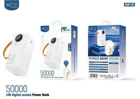 WEVI WP-19 Power Bank 50000mAh